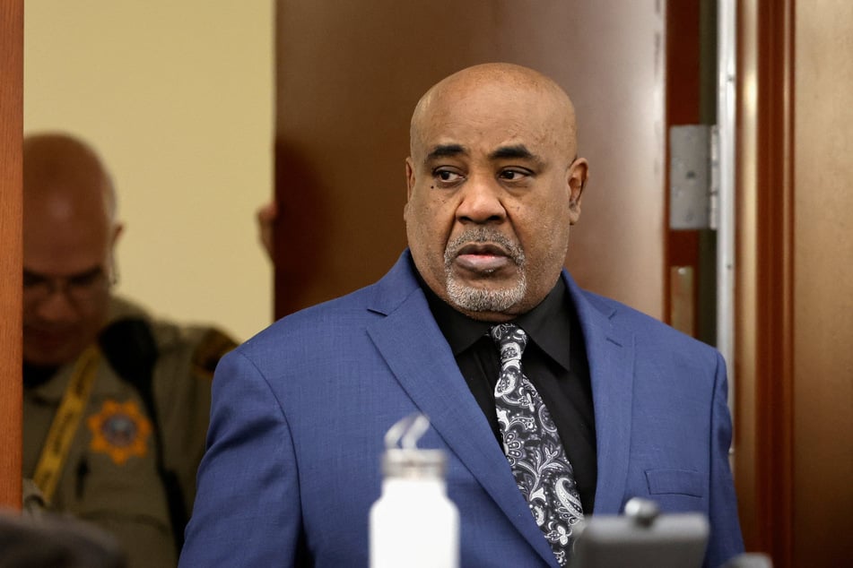Duane "Keffe D" Davis enters the courtroom during his murder trial, related to the 1996 killing of Tupac Shakur, in Las Vegas, Nevada, on August 27, 2026.