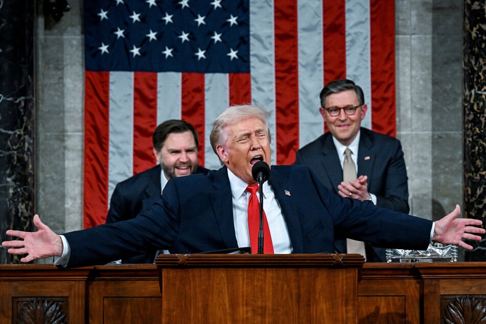 President Donald Trump spoke for a record-breaking one hour and 47 minute as he delivered his State of the Union address Tuesday.