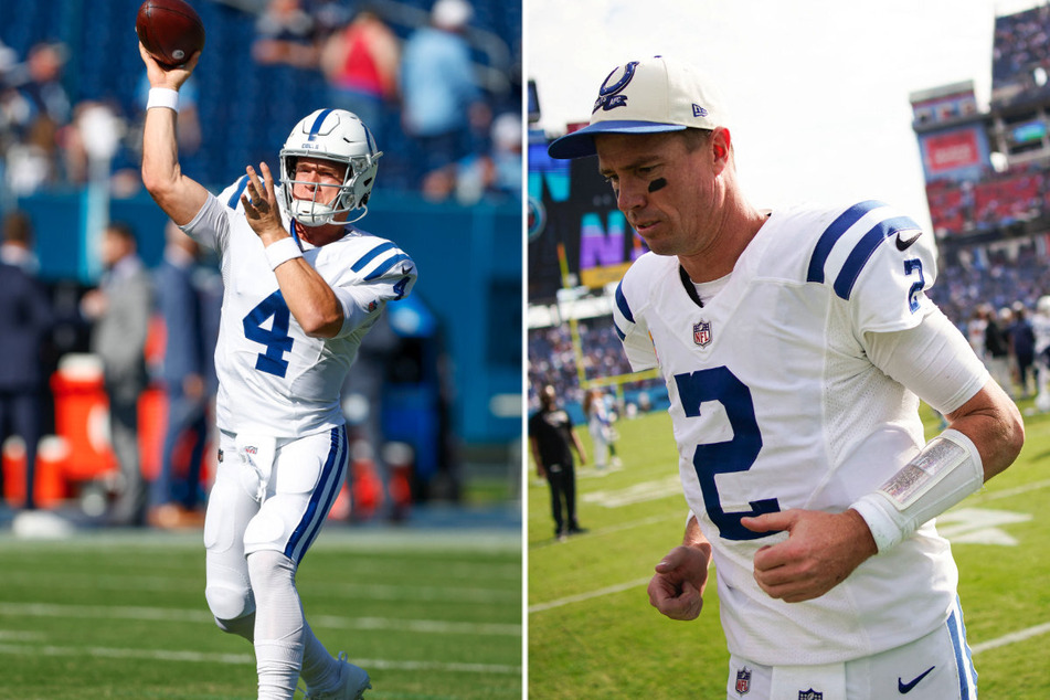 Sam Ehrlinger (l.) will replace Matt Ryan as the Colts' starting quarterback.
