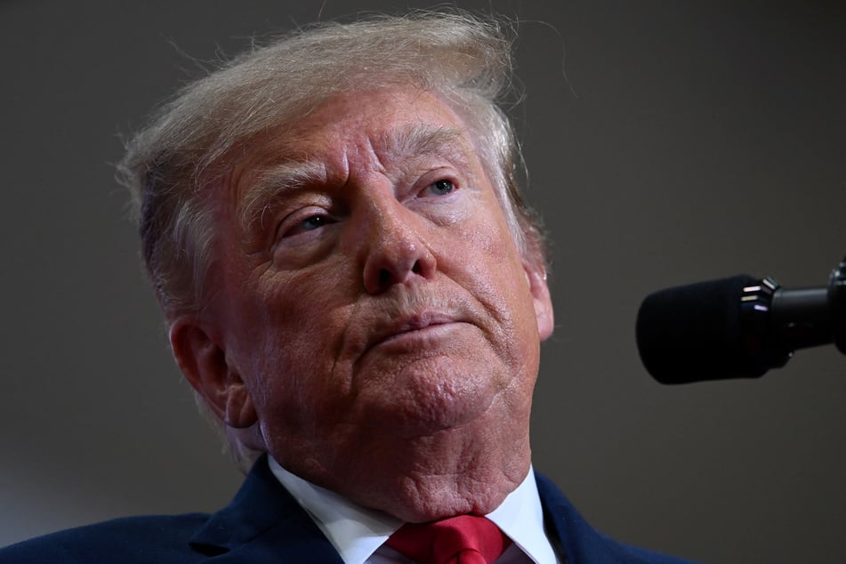 President Donald Trump speaks during a campaign rally in Port Huron, Michigan, on October 25.