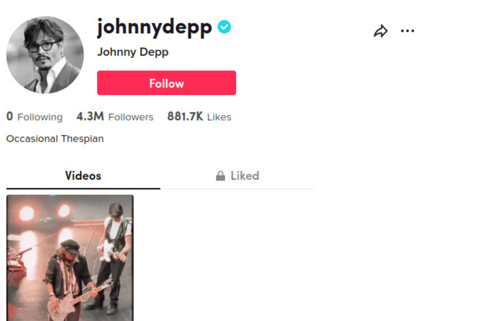 Johnny Depp addressed his die-hard fan base in his first clip to TikTok after joining the platform on Tuesday.