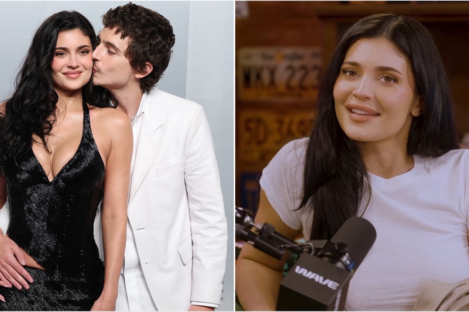 Kylie Jenner gave rare insight into her private life and revealed which of Timothée Chalamet's (c.) films is her favorite one.