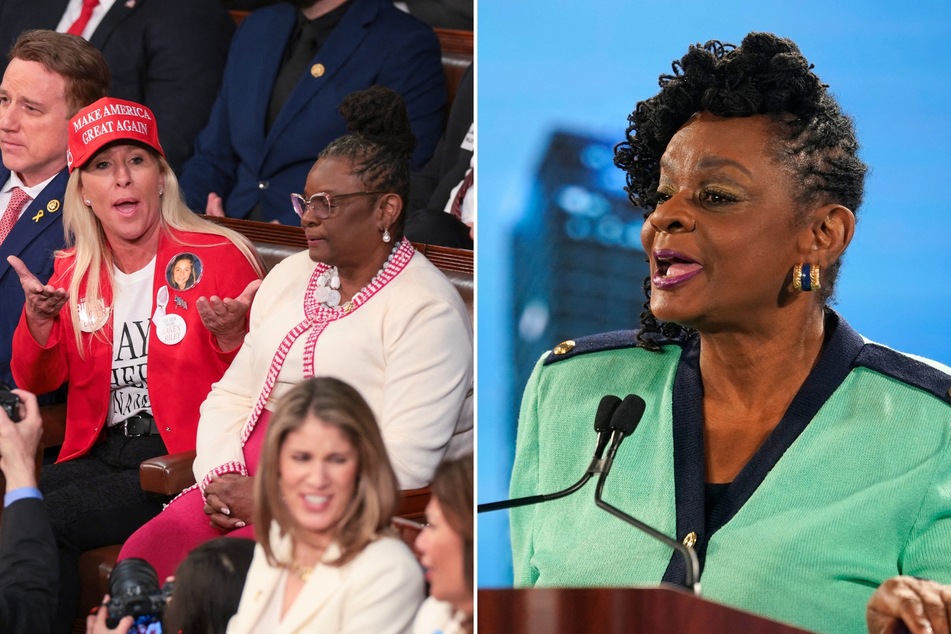Marjorie Taylor Greene "fact-checked" by Democratic colleague during State of the Union