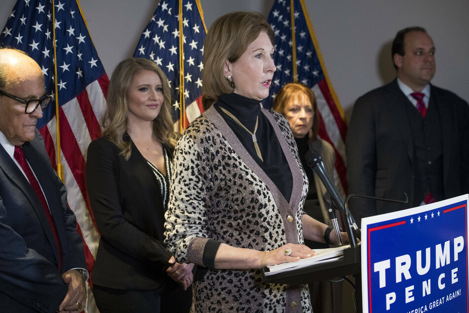 Sidney Powell made raving claims about foreign adversaries using voting machines to corrupt the 2020 election.