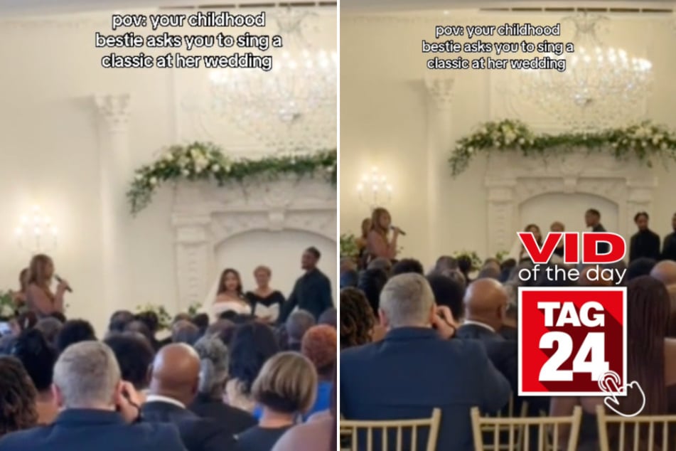 Viral Video of the Day for October 29, 2024: Singer stuns with performance at bestie's wedding