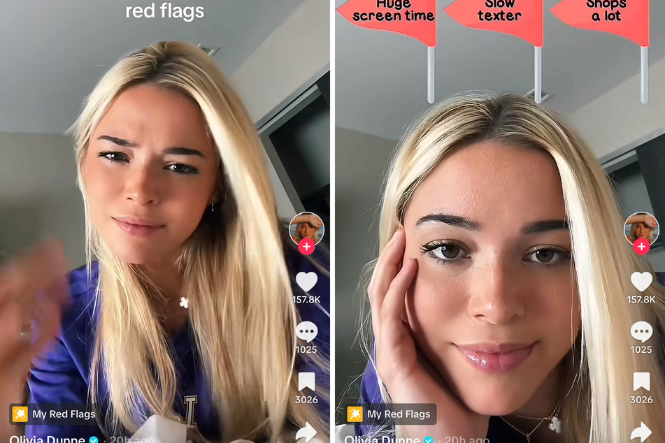 Olivia Dunne returns to TikTok and reveals her "red flags"