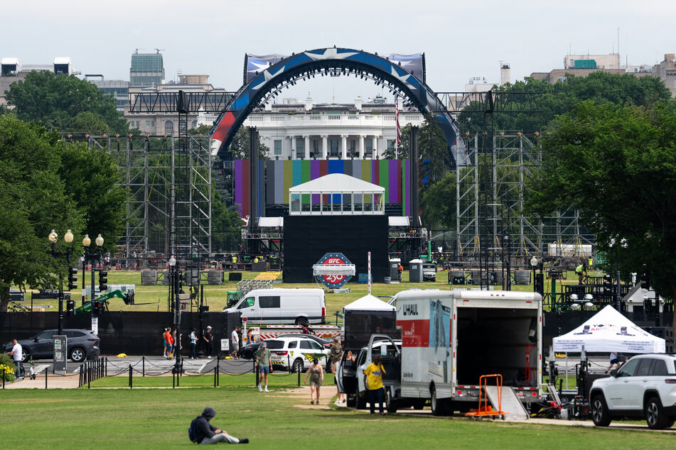 A veteran filed a lawsuit on Saturday seeking to block the use of the White House for a UFC fight on President Donald Trump's birthday.