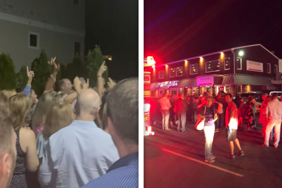 New Jersey wedding party rages so hard that the dance floor collapses