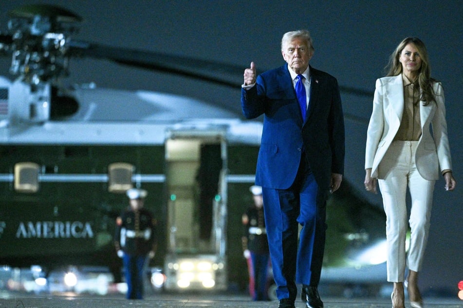 Donald and Melania Trump seen having heated exchange on Marine One
