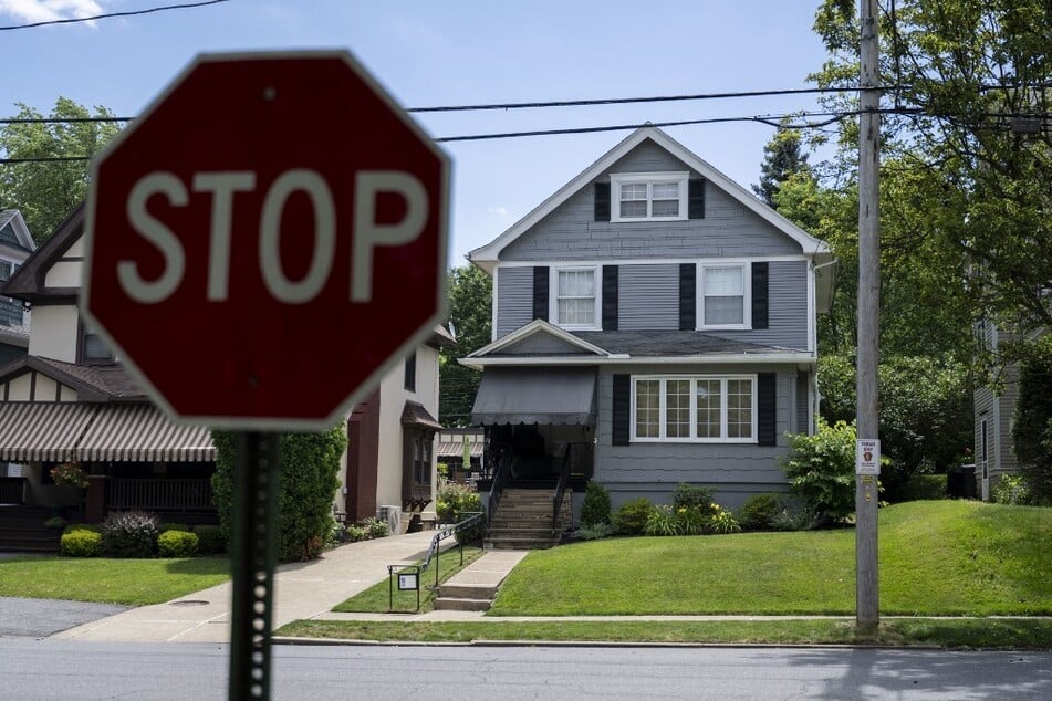 President Joe Biden's childhood home is pictured in Scranton, Pennsylvania.