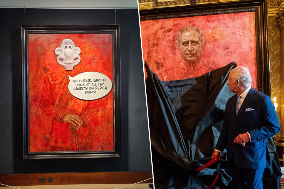 Animal rights activists target controversial King Charles portrait
