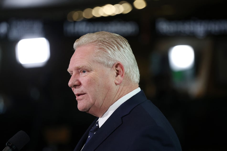 The province's premier, Doug Ford, offered fresh criticism Sunday of the trade dispute as well as the lake name change.