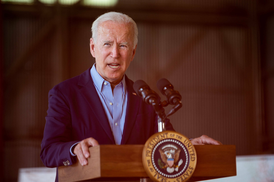 Biden became the first president to visit the National Interagency Fire Center in Boise, Idaho, before he continued to California.