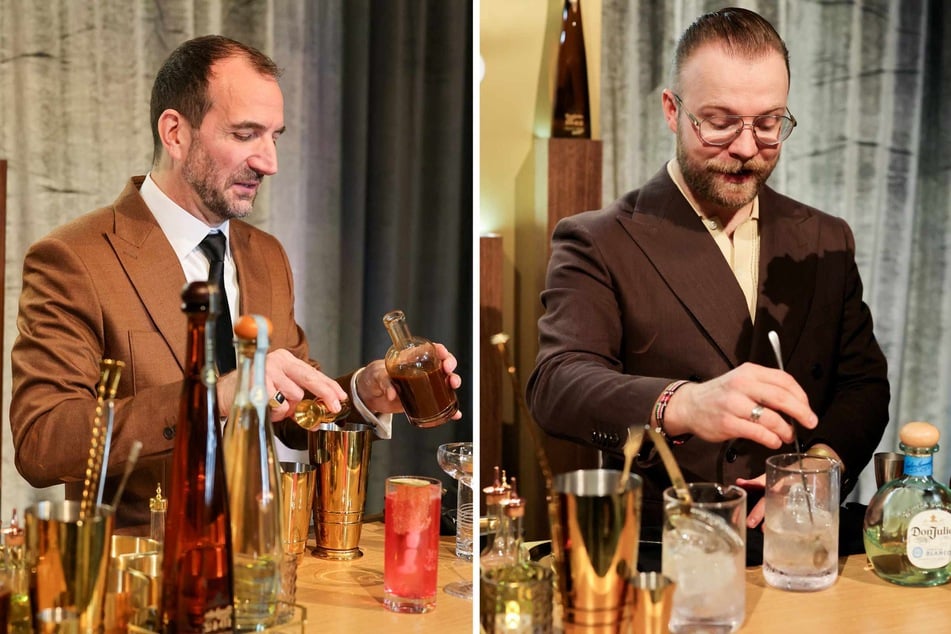 Mixologist Charles Joly (l.), who created the menu with Eric Van Beek (r.), said that the drinks were a celebration.