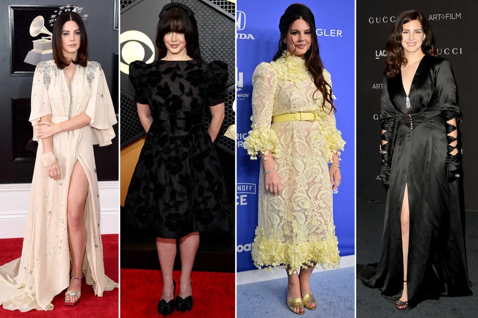 Lana Del Rey often leans into that delightfully edgy juxtaposition between punk and girly that is goth fashion.