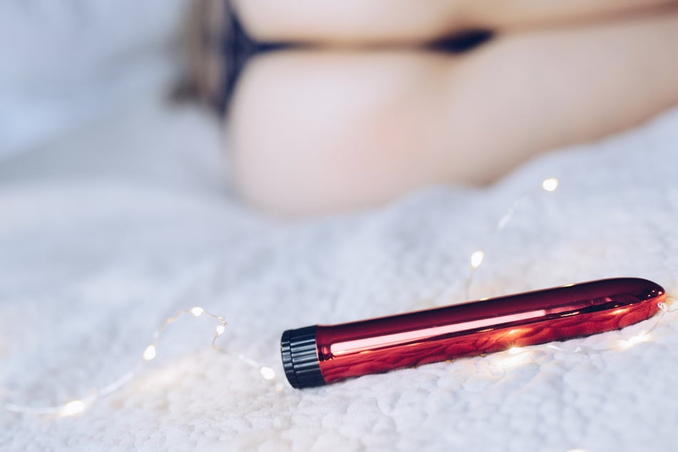 Blue thong, red dildo: a person's color choice for lingerie and sex toys can say a lot about their traits as a lover (stock image).
