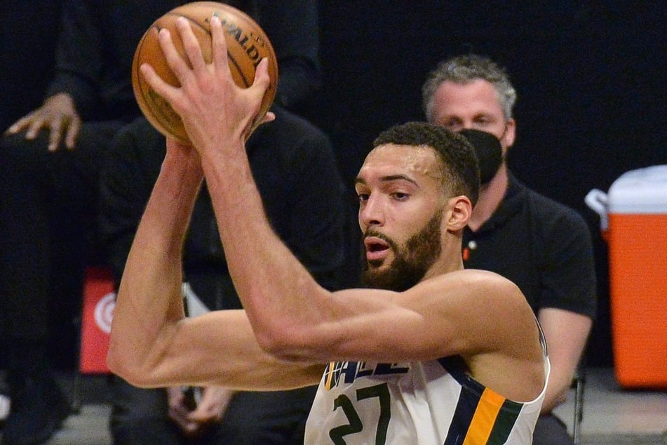 Jazz center Rudy Gobert tallied his 19th double-double of the year against the Sixers on Thursday night.