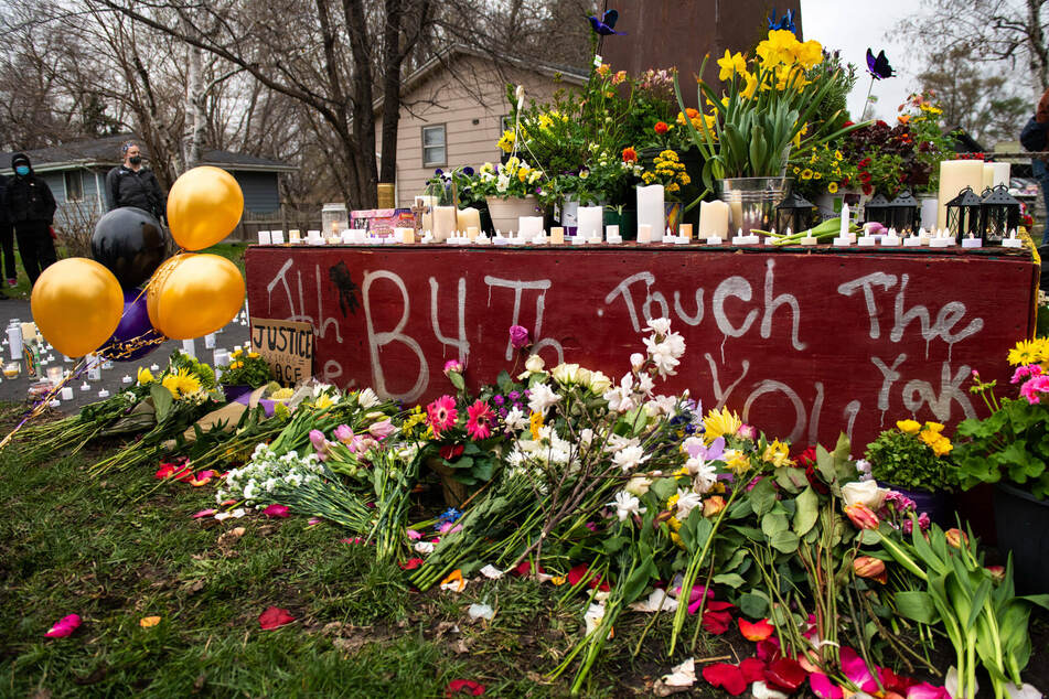 The family of Daunte Wright, his friends, and the community left flowers and tributes at the site where he was killed.