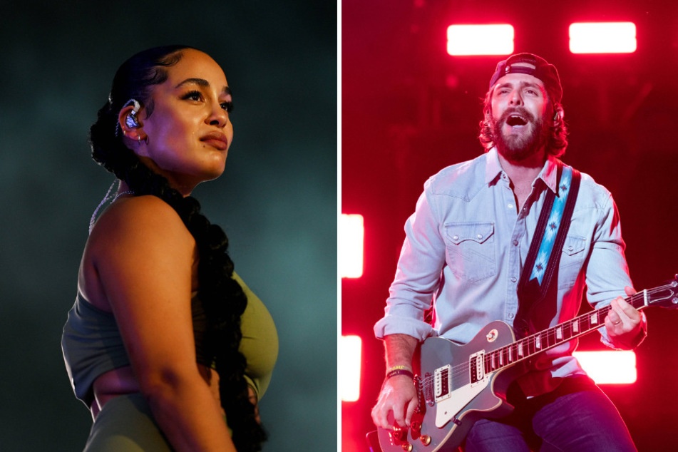 Jorja Smith (l.) is gearing up to drop her newest album titled falling or flying this Friday, and Thomas Rhett will be releasing his brand-new album, 20 Number Ones.