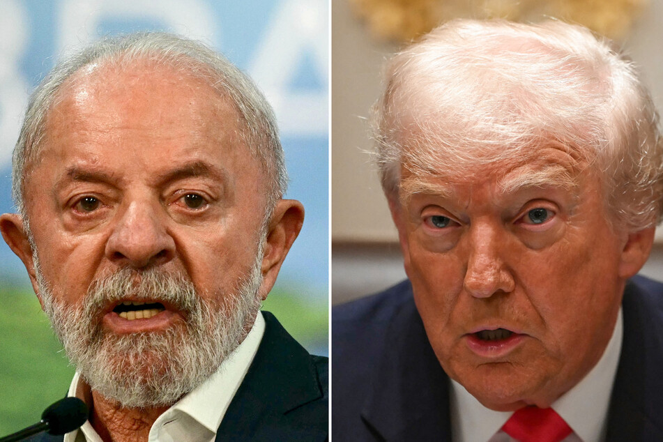 Despite recent tensions between their countries, Brazilian President Luiz Inacio Lula da Silva (l.) and his US counterpart Donald Trump have agreed to stronger cooperation.