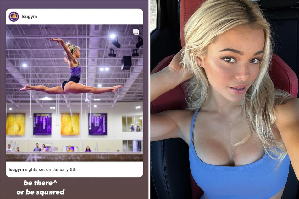 Olivia Dunne is excited about the new NCAA gymnastics year kicking off, and is encouraging fans to come out strong for her 2024 season debut against Ohio State.