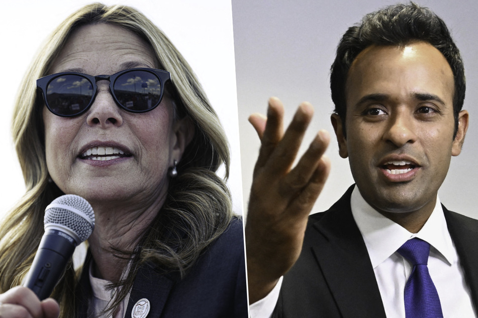 Democrat Amy Acton (l.) and Republican Vivek Ramaswamy will go head to head for Ohio governor in November 2026.