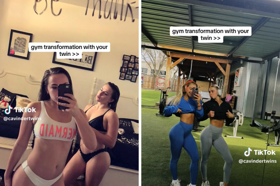 Cavinder twins are unrecognizable in fitness before-and-after video