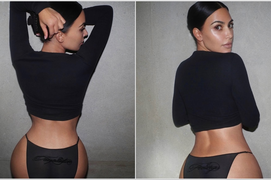 Kim Kardashian gets cheeky for sultry new SKIMS drop