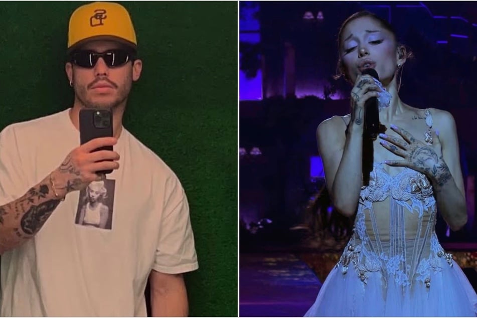 Ariana Grande gave a sweet nod to Ricky Alvarez (l) during her final show amid her Eternal Sunshine tour as she prepares to step back from the spotlight.