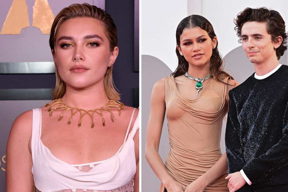 Florence Pugh spills on co-stars Zendaya and Timothée Chalamet