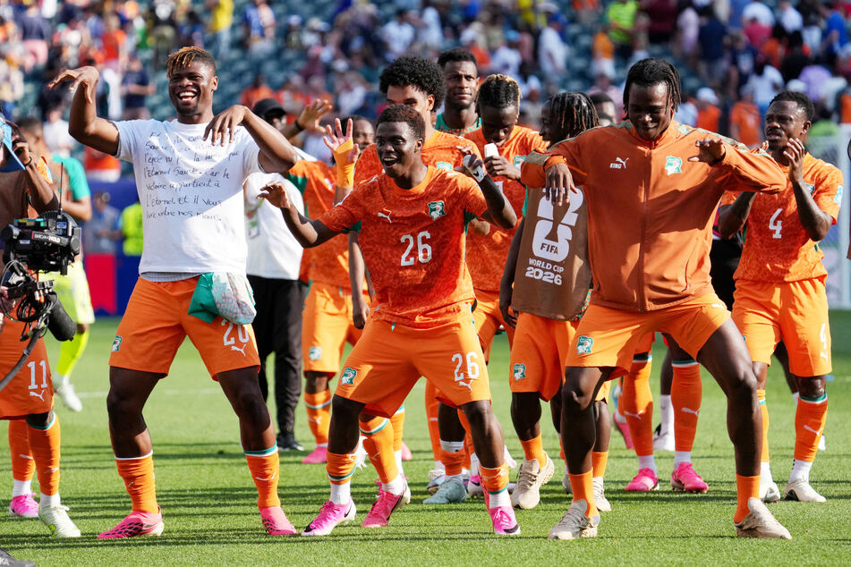The Ivory Coast celebrate after winning their World Cup Group E match against Curacao on June 25, 2026.