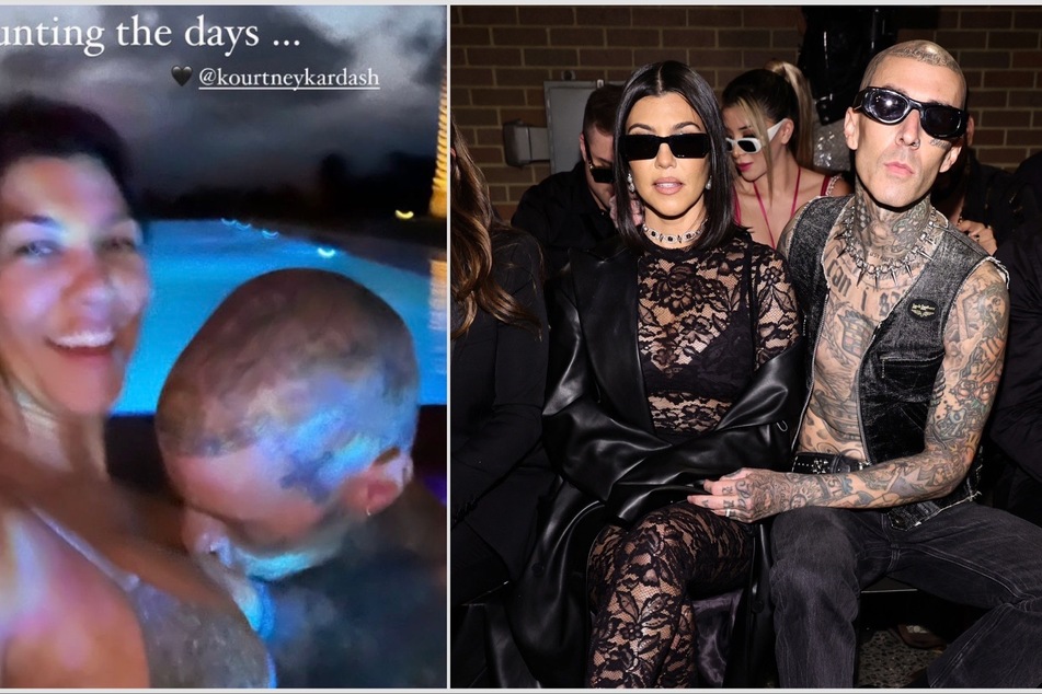 Kourtney Kardashian and Travis Barker get their PDA on in NSFW snap