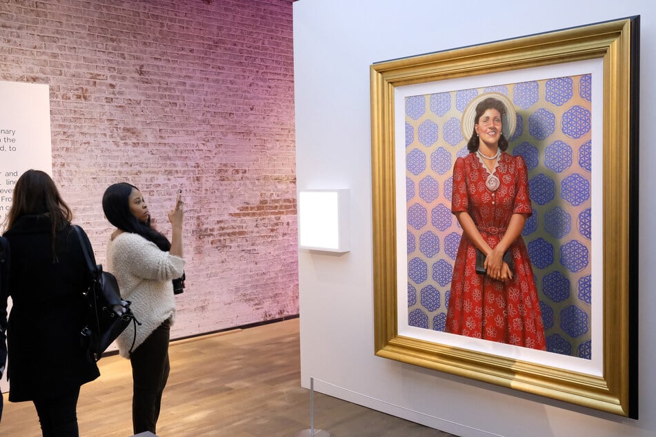 People attend HBO's The HeLa Project Exhibit for The Immortal Life of Henrietta Lacks in New York on April 6, 2017.