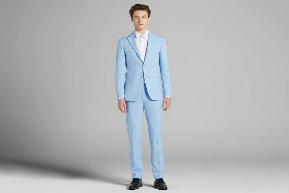 Egara Blue Chambray Suit (2-6 pcs)