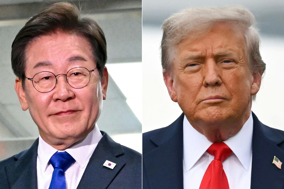 Donald Trump (r.) will welcome South Korean President President Lee Jae Myung to the White House on Monday.