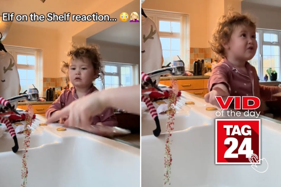 Viral Video of the Day for December 8, 2024: Little girl's reaction to Elf on the Shelf prank goes viral: "For f***'s sake!"