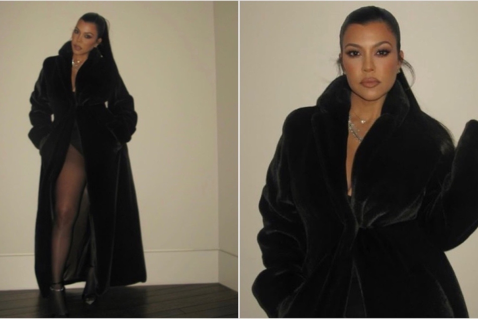 Kourtney Kardashian gets real in postpartum style at Kar-Jenner Christmas bash