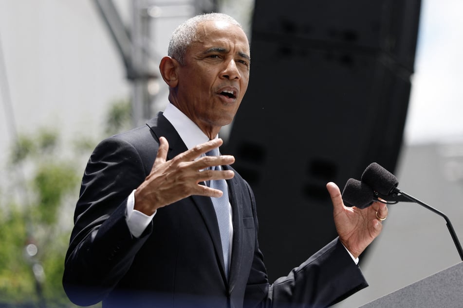 Former President Barack Obama speaks on opening day of his Presidential Center in Chicago, Illinois, on June 18, 2026.