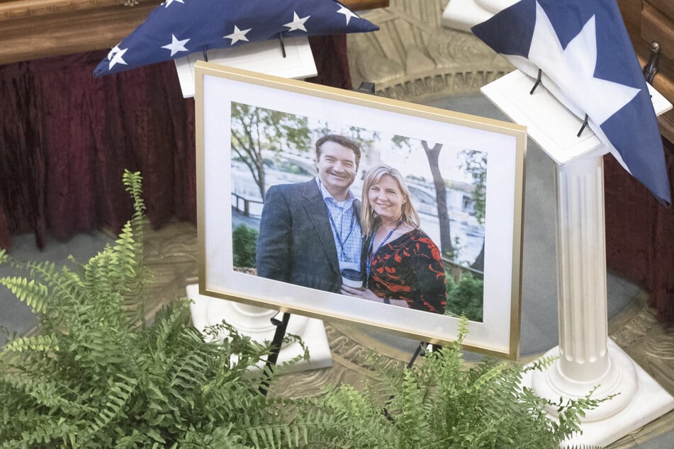 The man who killed Minnesota lawmaker Melissa Hortman (r) and her husband has been sentenced to life in prison.