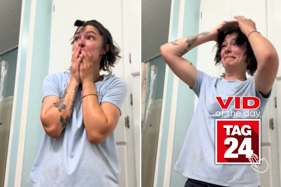 Viral Video of the Day for July 19, 2024: Girl's sister fails at haircut after watching YouTube tutorial!