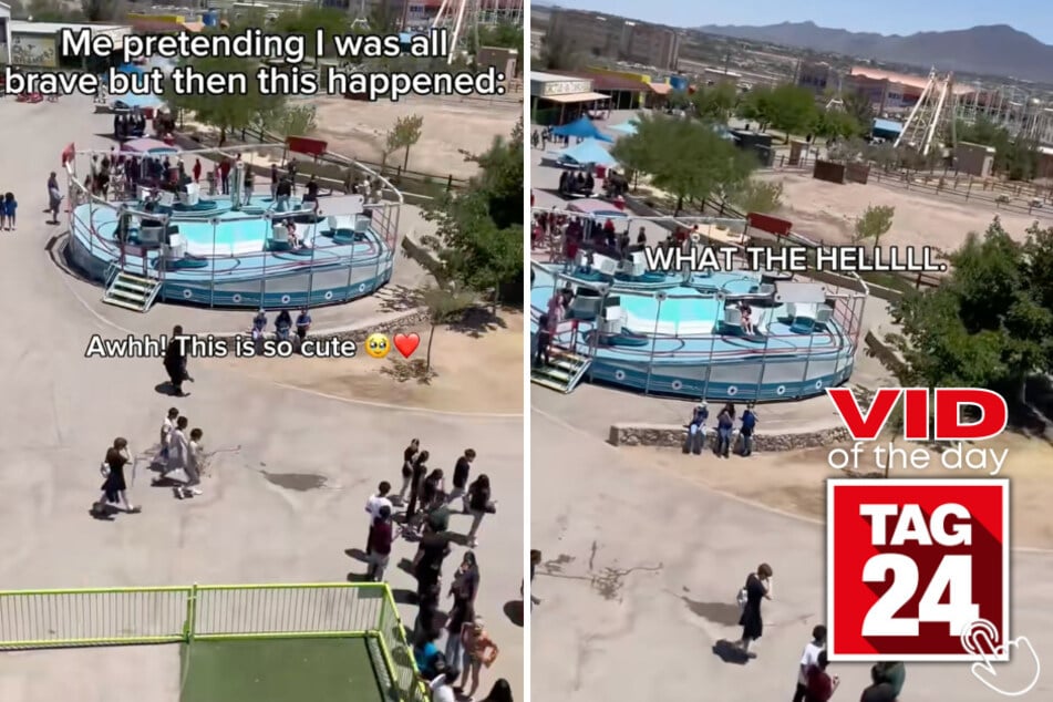 These fearless carnival riders lost their nerve REAL fast after one terrifying sound.