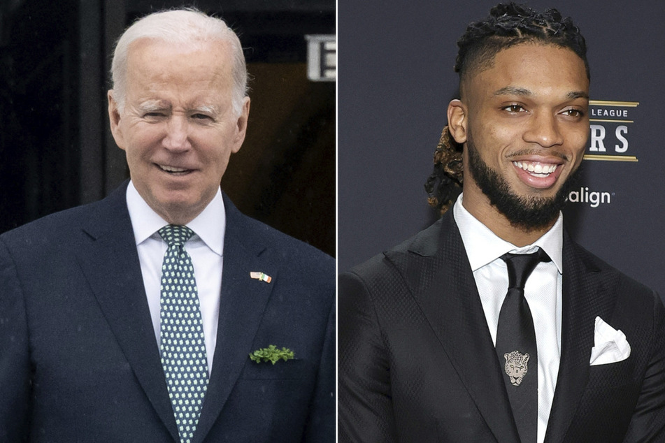 Joe Biden hails Damar Hamlin as Bills star continues campaign with White House visit