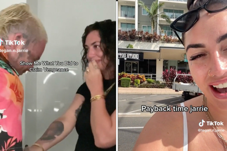 Wife gets tattoo that's "the face of revenge" in hilarious TikTok tit-for-tat