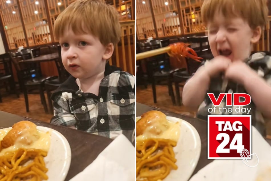 Viral Video of the Day for April 2, 2025: Little boy freaks out at crawfish encounter!