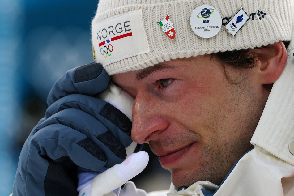 Sturla Holm Laegreid's ex-girlfriend said it was "hard to forgive him" after the Norwegian athlete confessed to cheating on her live on TV at the Winter Olympics.