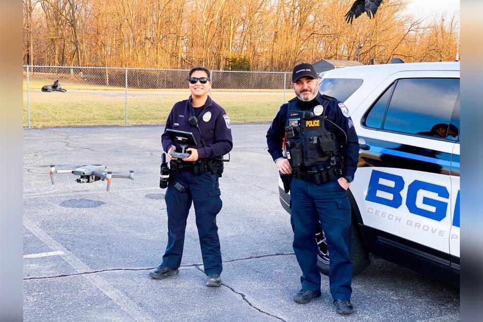 "We're back tonight for On Patrol: Live with Officer Keisler and Sergeant Rinks," the Beech Grove Police Department officers shared with a photo before filming their TV episode.