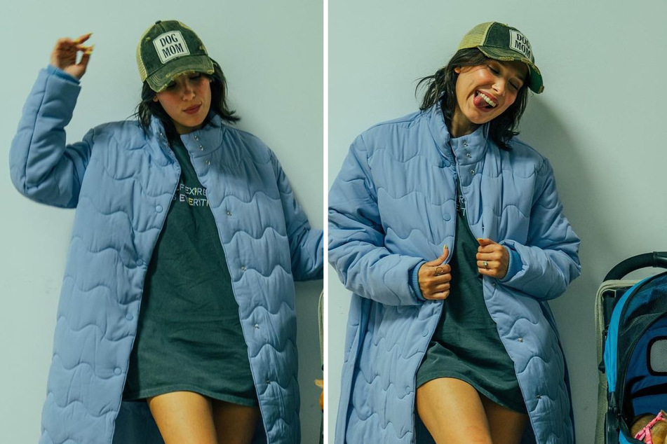 Millie Bobby Brown proved she's a proud "dog mom" in new snaps featuring two adorable furry friends in a stroller.
