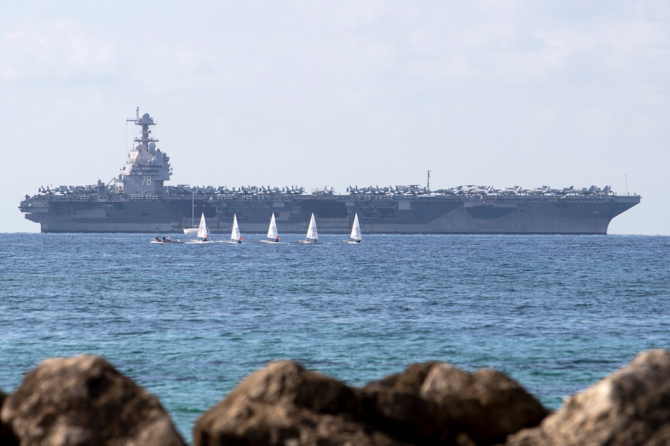 US escalates military buildup as aircraft carrier arrives in Latin America