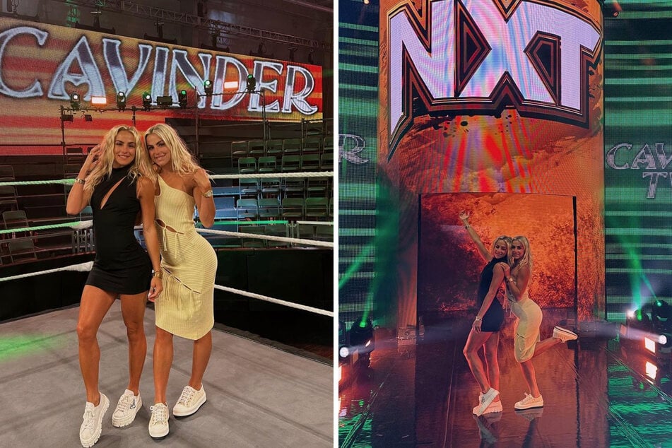 On Tuesday night, the Cavinder twins made their long-awaited WWE debut attending Tuesday's WWE NXT show and teased a wrestling future as a tag team duo.