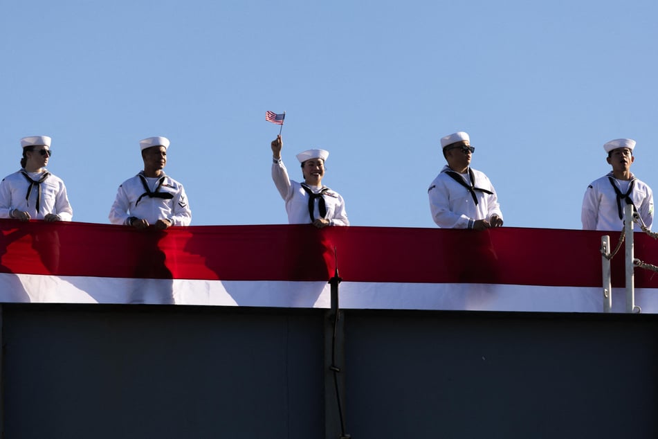 US military members returned home on Saturday as the USS Gerald R. Ford ended its deployment.